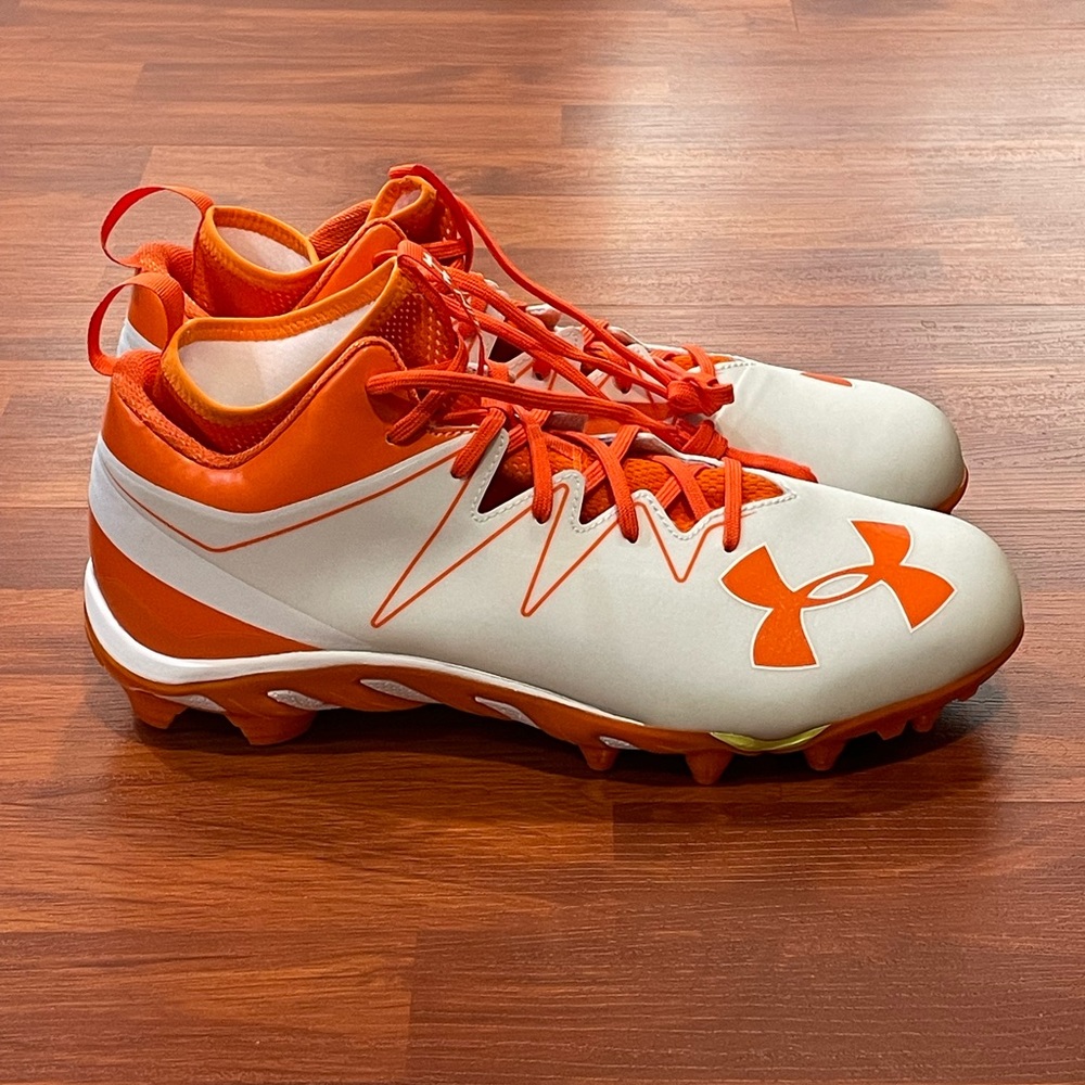 Under Armour Nitro Mid ‘White Orange’ (size mens 13.5)